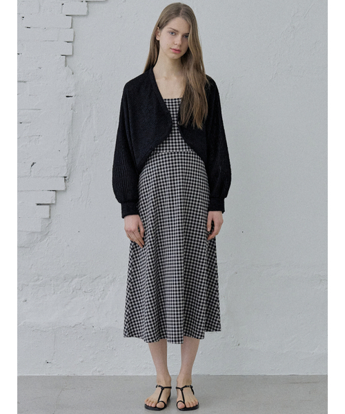 AVANT-G(アバン)の「Boucle Knit Bolero - BLACK(カーディガン/ボレロ・レディース・その他・FREE)」の5枚目の写真
