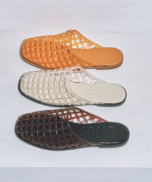 GRISE(グリーズ)の「《WEB+一部店舗限定》GRISE JELLY LATTICE ミュール(その他シューズ・レディース・オレンジ/その他/ブラウン・SMALL/MEDIUM/LARGE)」の4枚目の写真
