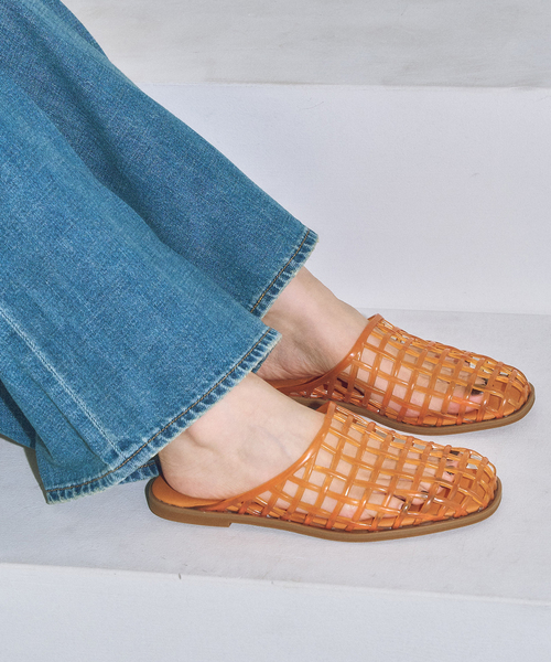 GRISE(グリーズ)の「《WEB+一部店舗限定》GRISE JELLY LATTICE ミュール(その他シューズ・レディース・オレンジ/その他/ブラウン・SMALL/MEDIUM/LARGE)」の7枚目の写真