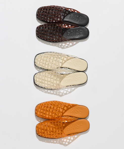 GRISE(グリーズ)の「《WEB+一部店舗限定》GRISE JELLY LATTICE ミュール(その他シューズ・レディース・オレンジ/その他/ブラウン・SMALL/MEDIUM/LARGE)」の14枚目の写真