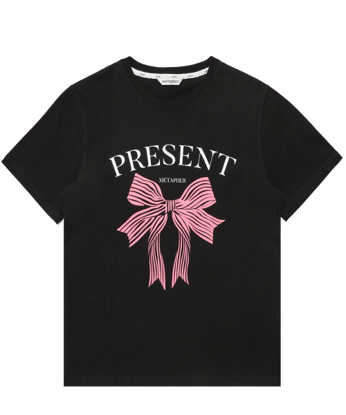 METAPHER(メタファ)の「METギフトプリント半袖Tシャツブラック(Tシャツ/カットソー・レディース・その他・FREE)」の1枚目の写真
