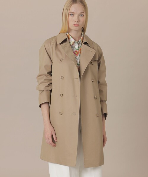 MACKINTOSH LONDON（マッキントッシュ ロンドン）の「【WEB・一部店舗限定】【FALKIRK/ファルカーク】ハイブリッドギャバジントレンチコート（トレンチコート・レディース・ベージュ/ネイビー・40/38）」の2枚目の写真
