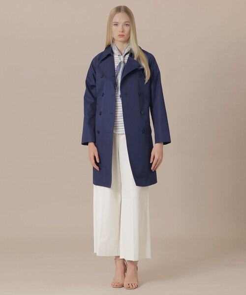 MACKINTOSH LONDON（マッキントッシュ ロンドン）の「【WEB・一部店舗限定】【FALKIRK/ファルカーク】ハイブリッドギャバジントレンチコート（トレンチコート・レディース・ベージュ/ネイビー・40/38）」の3枚目の写真