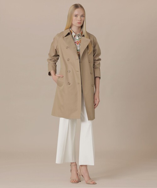 MACKINTOSH LONDON（マッキントッシュ ロンドン）の「【WEB・一部店舗限定】【FALKIRK/ファルカーク】ハイブリッドギャバジントレンチコート（トレンチコート・レディース・ベージュ/ネイビー・40/38）」の5枚目の写真