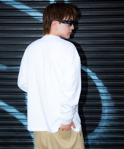 En serio TOKYO（エンソリオトーキョー）の「【SIDEWAYSTANCE】タイポアップル長袖Tシャツ 70579（Tシャツ/カットソー・メンズ・ブラック/ホワイト・MEDIUM/LARGE/X-LARGE/SMALL）」の12枚目の写真