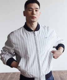 51%（フィフティーワンパーセント）の「Stripe blouson - white（MA-1）」