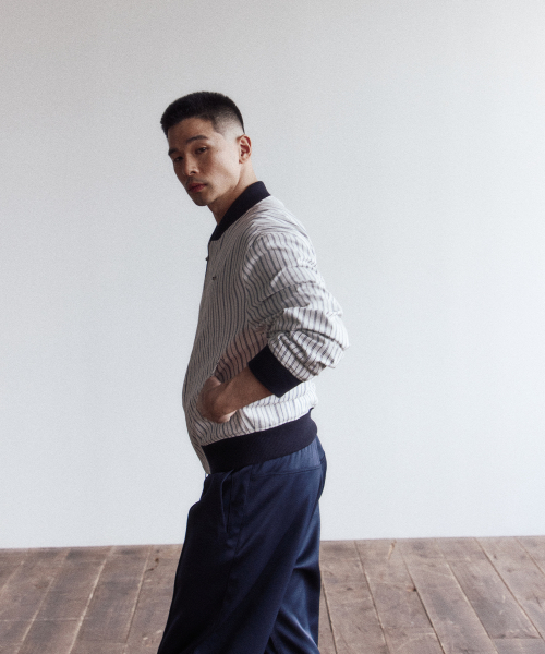 51%（フィフティーワンパーセント）の「Stripe blouson - white（ブルゾン・メンズ・その他・MEDIUM/LARGE）」の5枚目の写真