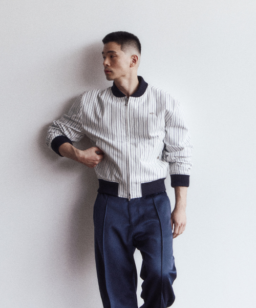 51%（フィフティーワンパーセント）の「Stripe blouson - white（ブルゾン・メンズ・その他・MEDIUM/LARGE）」の6枚目の写真