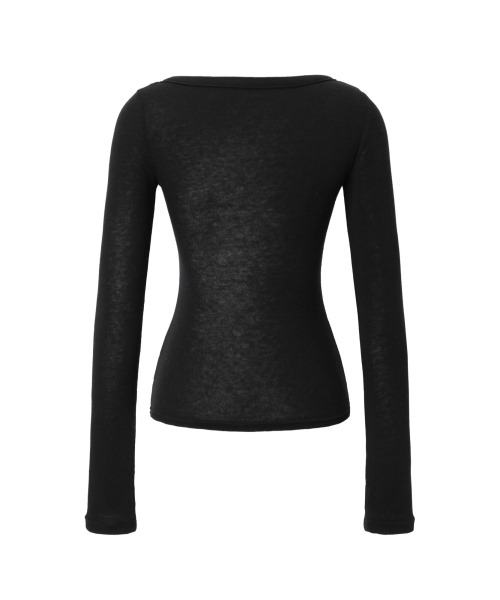 KHAKIPOINT(カーキポイント)の「Steel Button Top (black)(Tシャツ/カットソー・レディース・その他・FREE)」の3枚目の写真