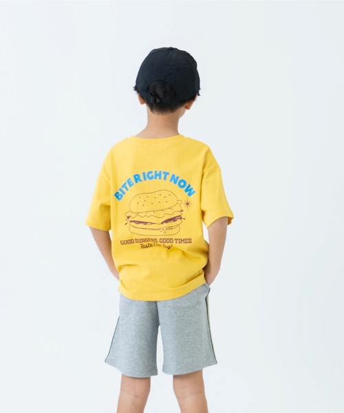 and D. petit main（アンドディープティマイン）の「【親子リンク】【365D.】DINER半袖Tシャツ（Tシャツ/カットソー・キッズ・イエロー/グリーン/ブルー/ホワイト/ライトグレー・90cm/140cm/130cm/120cm/100cm/110cm）」の5枚目の写真