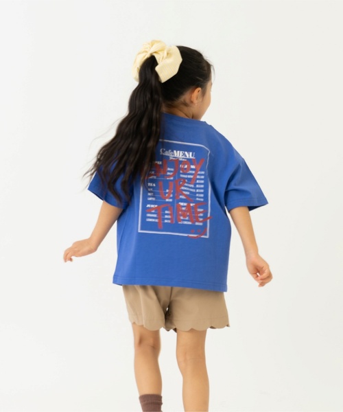and D. petit main（アンドディープティマイン）の「【親子リンク】【365D.】DINER半袖Tシャツ（Tシャツ/カットソー・キッズ・イエロー/グリーン/ブルー/ホワイト/ライトグレー・90cm/140cm/130cm/120cm/100cm/110cm）」の4枚目の写真