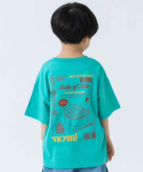 and D. petit main（アンドディープティマイン）の「【親子リンク】【365D.】DINER半袖Tシャツ（Tシャツ/カットソー・キッズ・イエロー/グリーン/ブルー/ホワイト/ライトグレー・90cm/140cm/130cm/120cm/100cm/110cm）」の3枚目の写真