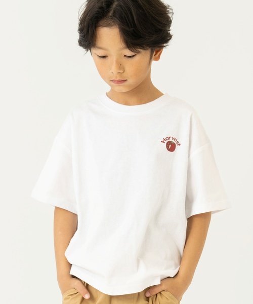 and D. petit main（アンドディープティマイン）の「【親子リンク】【365D.】DINER半袖Tシャツ（Tシャツ/カットソー・キッズ・イエロー/グリーン/ブルー/ホワイト/ライトグレー・90cm/140cm/130cm/120cm/100cm/110cm）」の6枚目の写真