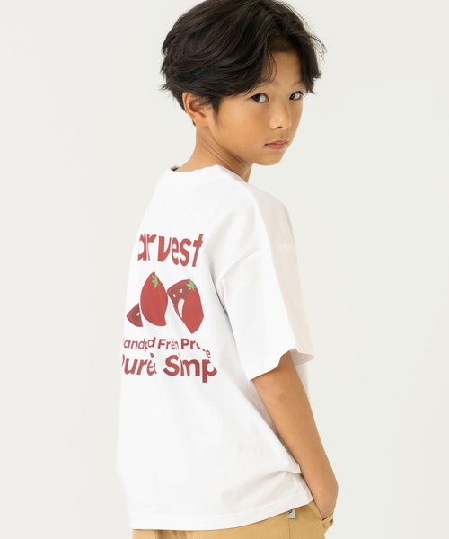 and D. petit main（アンドディープティマイン）の「【親子リンク】【365D.】DINER半袖Tシャツ（Tシャツ/カットソー・キッズ・イエロー/グリーン/ブルー/ホワイト/ライトグレー・90cm/140cm/130cm/120cm/100cm/110cm）」の8枚目の写真