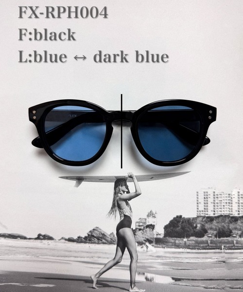 調光・偏光レンズ搭載 round wellington sunglasses / ラウンド