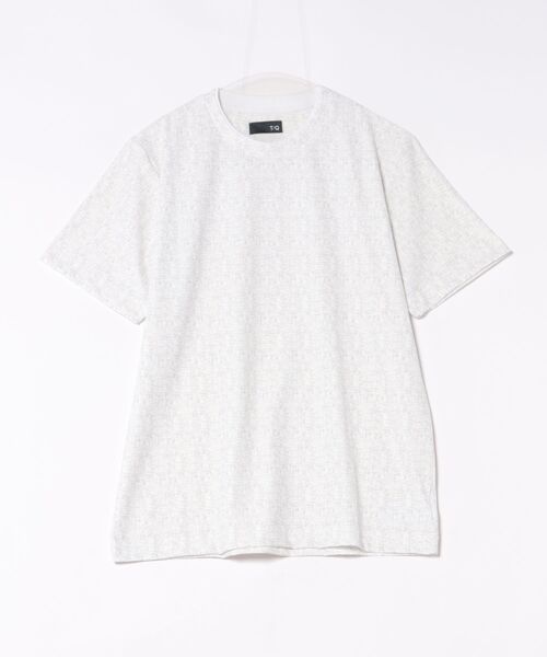 TAKA-Q（タカキュー）の「【ストレッチ メッシュ 軽量】タカキュー かすれプリント クルーネック 半袖 Tシャツ（Tシャツ/カットソー・メンズ・ライトグレー/ホワイト×ブラック・MEDIUM/LARGE/X-LARGE）」の16枚目の写真
