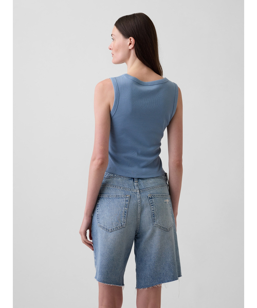 GAP(ギャップ)の「Gapロゴ入り リブ クロップド スクープネック タンクトップ(タンクトップ・レディース・ブラック/ベージュ/ブルー/ホワイト・XXS/XL/L/M/S/XS)」の15枚目の写真