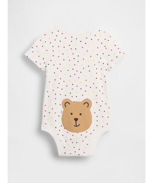 GAP(ギャップ)の「ブラナンベア ボディスーツ (ベビー)(ロンパース・キッズ・ホワイト/マルチ・50cm/60cm/70cm/80cm)」の4枚目の写真