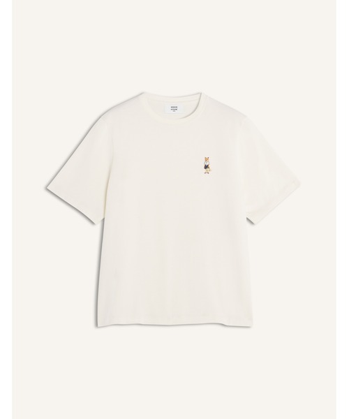 Maison Kitsune(メゾンキツネ)の「DRESSED FOX COMFORT TEE-SHIRT(Tシャツ/カットソー・レディース・アイボリー/ライトカーキ・XL/L/M/S/XS)」の3枚目の写真