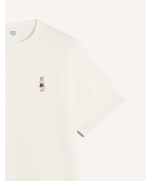 Maison Kitsune(メゾンキツネ)の「DRESSED FOX COMFORT TEE-SHIRT(Tシャツ/カットソー・レディース・アイボリー/ライトカーキ・XL/L/M/S/XS)」の5枚目の写真