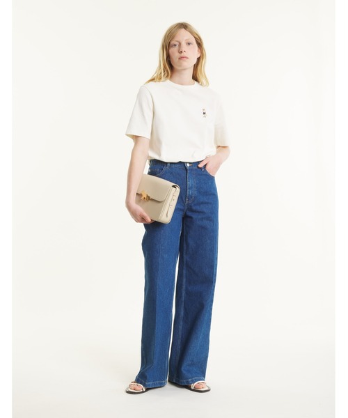 Maison Kitsune(メゾンキツネ)の「DRESSED FOX COMFORT TEE-SHIRT(Tシャツ/カットソー・レディース・アイボリー/ライトカーキ・XL/L/M/S/XS)」の6枚目の写真