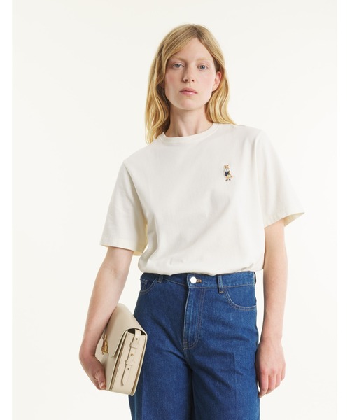 Maison Kitsune(メゾンキツネ)の「DRESSED FOX COMFORT TEE-SHIRT(Tシャツ/カットソー・レディース・アイボリー/ライトカーキ・XL/L/M/S/XS)」の7枚目の写真