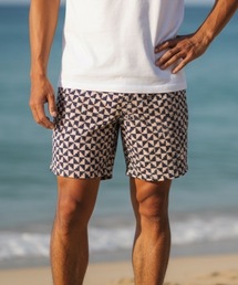 OAS（オーエーエス）の「BOARD SHORTS/OAS / 幾何学柄ボードショーツ 水陸両用 ショートパンツ スイムショーツ 夏 レジャー リゾート（水着）」