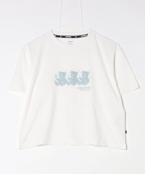 CONVERSE（コンバース）の「コンバース  CS BEARS TEE L 半袖Tシャツ（Tシャツ/カットソー・レディース・ホワイト/チャコールグレー/レモンイエロー・S/M/L）」の12枚目の写真