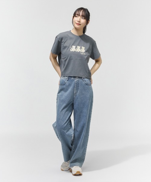 CONVERSE（コンバース）の「コンバース  CS BEARS TEE L 半袖Tシャツ（Tシャツ/カットソー・レディース・ホワイト/チャコールグレー/レモンイエロー・S/M/L）」の7枚目の写真