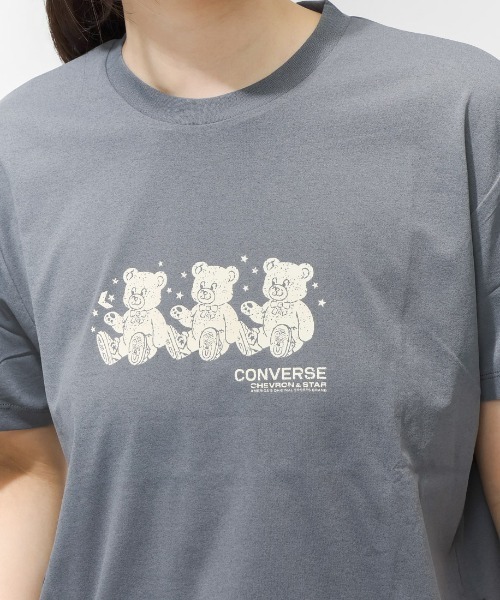 CONVERSE（コンバース）の「コンバース  CS BEARS TEE L 半袖Tシャツ（Tシャツ/カットソー・レディース・ホワイト/チャコールグレー/レモンイエロー・S/M/L）」の8枚目の写真