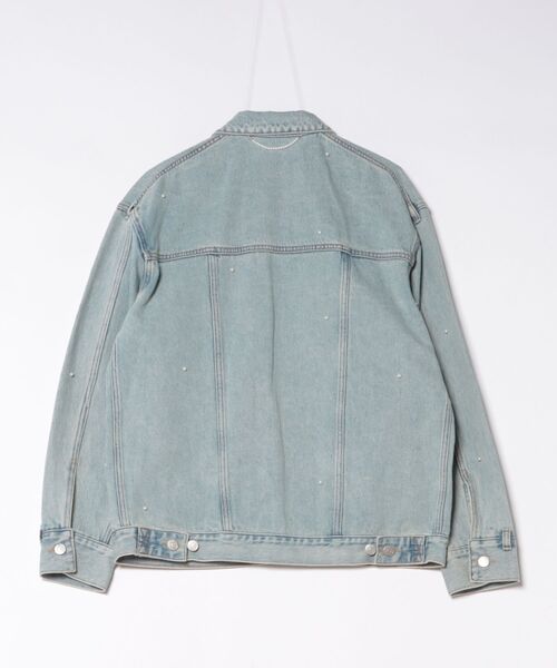 Scrap Book（スクラップブック）の「【KIMHEKIM】Pearl Embellished Denim Jacket（デニムジャケット・レディース・ブルー・M）」の2枚目の写真
