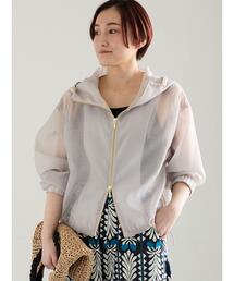 Te chichi（テチチ）の「ショートシアーフーディーブルゾン（ブルゾン）」