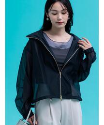 Te chichi（テチチ）の「ショートシアーフーディーブルゾン（ブルゾン）」