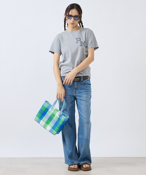 Moon Bird(ムーンバード)の「【MOON BIRD/ムーンバード】メルカドバッグ / カゴバッグ / Sサイズ / ユニセックス(トートバッグ・レディース・ホワイト/ブラウン/グリーン/ブラック/ブラック系その他2/ブラック系その他/ブラック系その他3/シルバー・フリー)」の16枚目の写真