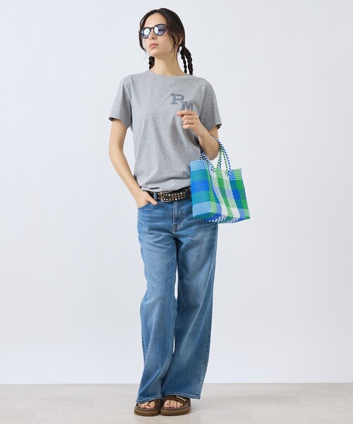Moon Bird(ムーンバード)の「【MOON BIRD/ムーンバード】メルカドバッグ / カゴバッグ / Sサイズ / ユニセックス(トートバッグ・レディース・ホワイト/ブラウン/グリーン/ブラック/ブラック系その他2/ブラック系その他/ブラック系その他3/シルバー・フリー)」の17枚目の写真