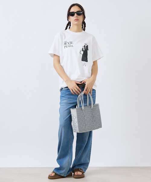 Moon Bird(ムーンバード)の「【MOON BIRD/ムーンバード】メルカドバッグ / カゴバッグ / Sサイズ / ユニセックス(トートバッグ・レディース・ホワイト/ブラウン/グリーン/ブラック/ブラック系その他2/ブラック系その他/ブラック系その他3/シルバー・フリー)」の21枚目の写真