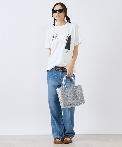 Moon Bird(ムーンバード)の「【MOON BIRD/ムーンバード】メルカドバッグ / カゴバッグ / Sサイズ / ユニセックス(トートバッグ・レディース・ホワイト/ブラウン/グリーン/ブラック/ブラック系その他2/ブラック系その他/ブラック系その他3/シルバー・フリー)」の22枚目の写真