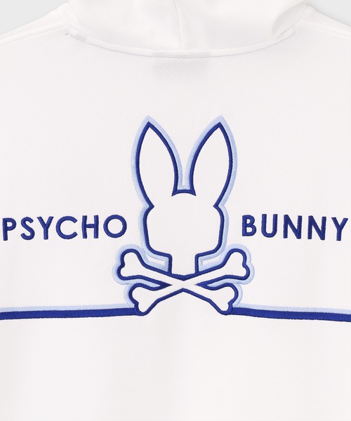 Psycho Bunny（サイコバニー）の「[GOLF]シルエットラインBUNNY 半袖パーカ（パーカー・メンズ・ネイビー/ホワイト/ブラック・MEDIUM/LARGE/X-LARGE）」の4枚目の写真