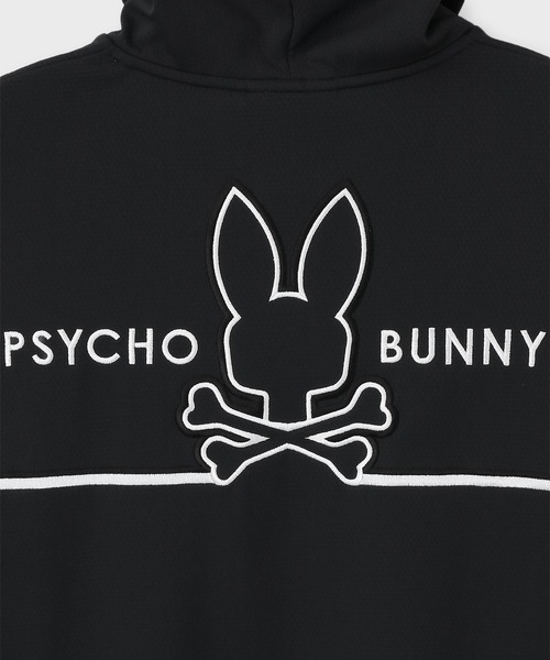 Psycho Bunny（サイコバニー）の「[GOLF]シルエットラインBUNNY 半袖パーカ（パーカー・メンズ・ネイビー/ホワイト/ブラック・MEDIUM/LARGE/X-LARGE）」の5枚目の写真