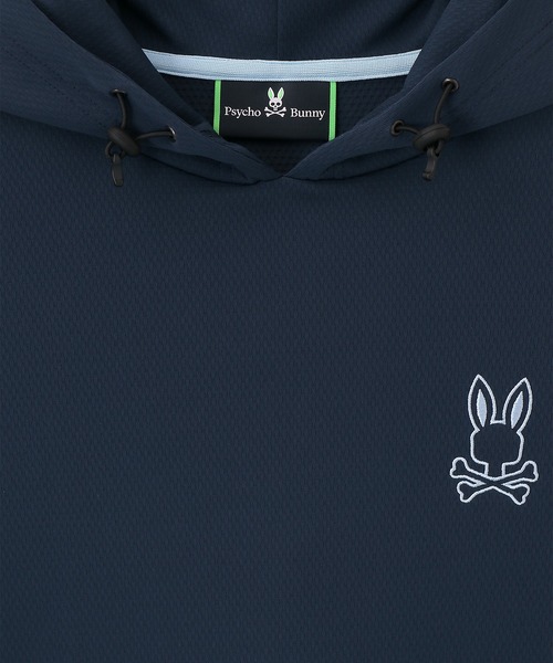 Psycho Bunny（サイコバニー）の「[GOLF]シルエットラインBUNNY 半袖パーカ（パーカー・メンズ・ネイビー/ホワイト/ブラック・MEDIUM/LARGE/X-LARGE）」の9枚目の写真