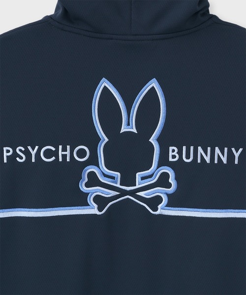 Psycho Bunny（サイコバニー）の「[GOLF]シルエットラインBUNNY 半袖パーカ（パーカー・メンズ・ネイビー/ホワイト/ブラック・MEDIUM/LARGE/X-LARGE）」の11枚目の写真