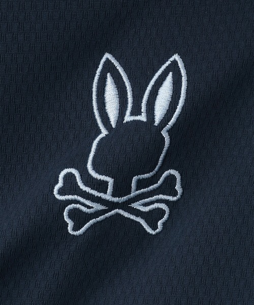 Psycho Bunny（サイコバニー）の「[GOLF]シルエットラインBUNNY 半袖パーカ（パーカー・メンズ・ネイビー/ホワイト/ブラック・MEDIUM/LARGE/X-LARGE）」の12枚目の写真