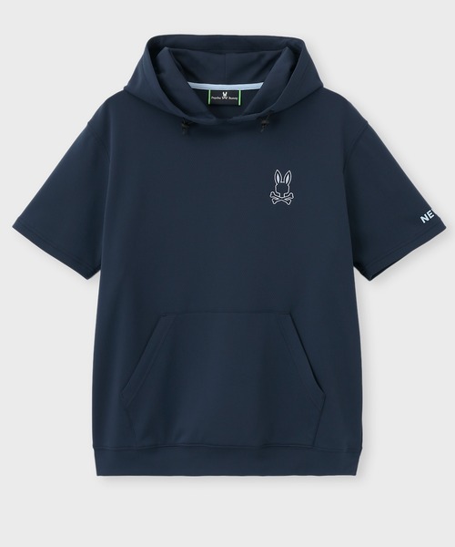 Psycho Bunny（サイコバニー）の「[GOLF]シルエットラインBUNNY 半袖パーカ（パーカー・メンズ・ネイビー/ホワイト/ブラック・MEDIUM/LARGE/X-LARGE）」の7枚目の写真