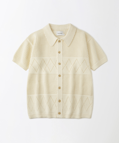 HS Crochet Knit Cardigan — кардиган крючком, цвет Ivory