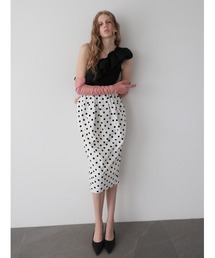 AMOMMA（アモマ）の「BALLOON DOT MIDI SKIRT（スカート）」