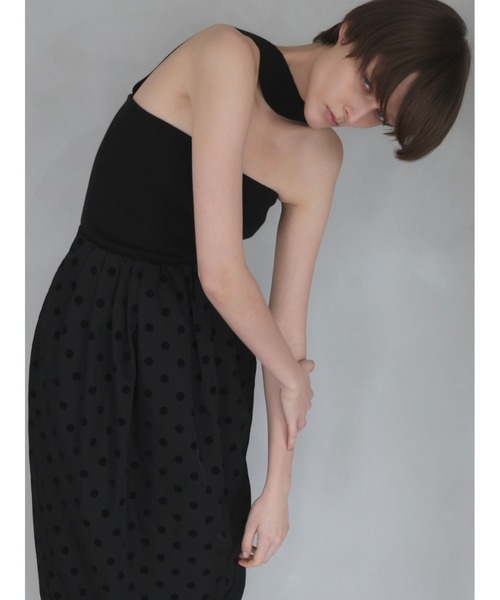 AMOMMA(アモマ)の「BALLOON DOT MIDI SKIRT(スカート・レディース・ホワイト/ブラック・FREE)」の12枚目の写真