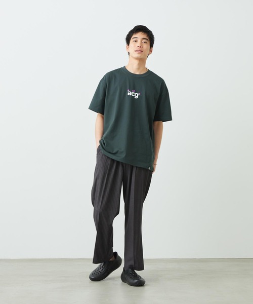 ACG（エィシージー）の「ナイキ ACG メンズ Dri-FIT Tシャツ / Nike ACG Men's Dri-FIT T-Shirt IH1325-317 Black Spruce（Tシャツ/カットソー・メンズ・ブラック系その他・XL/2XL/L/M/S）」の5枚目の写真