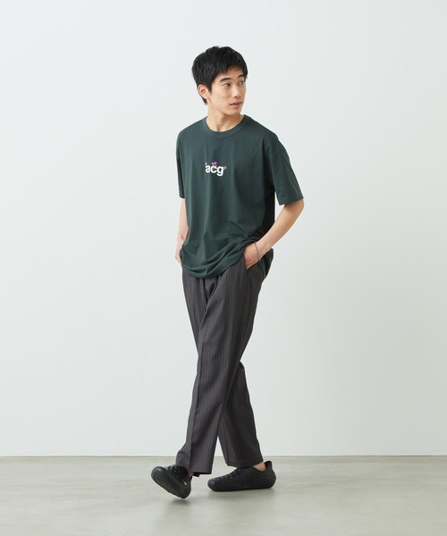 ACG（エィシージー）の「ナイキ ACG メンズ Dri-FIT Tシャツ / Nike ACG Men's Dri-FIT T-Shirt IH1325-317 Black Spruce（Tシャツ/カットソー・メンズ・ブラック系その他・XL/2XL/L/M/S）」の6枚目の写真