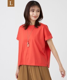 【L】【ウォッシャブル】コットンスムースカットソー