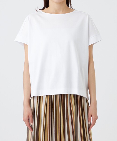 TRANS WORK(トランスワーク)の「【L】【ウォッシャブル】コットンスムースカットソー(Tシャツ/カットソー・レディース・レッド/ホワイト/ブラック/ブラウン系その他5・44)」の14枚目の写真